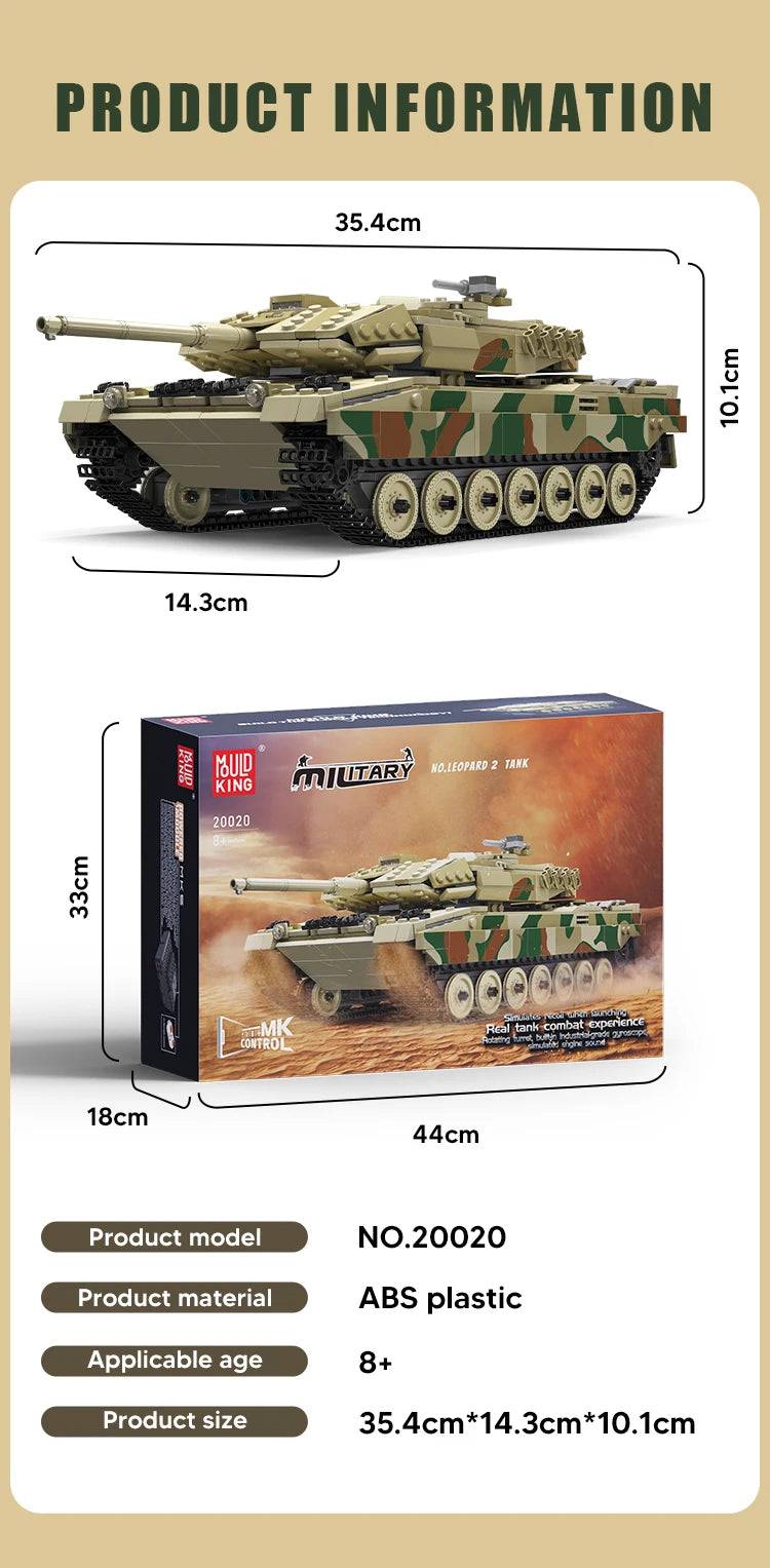 RC Leopard Tank Building Set