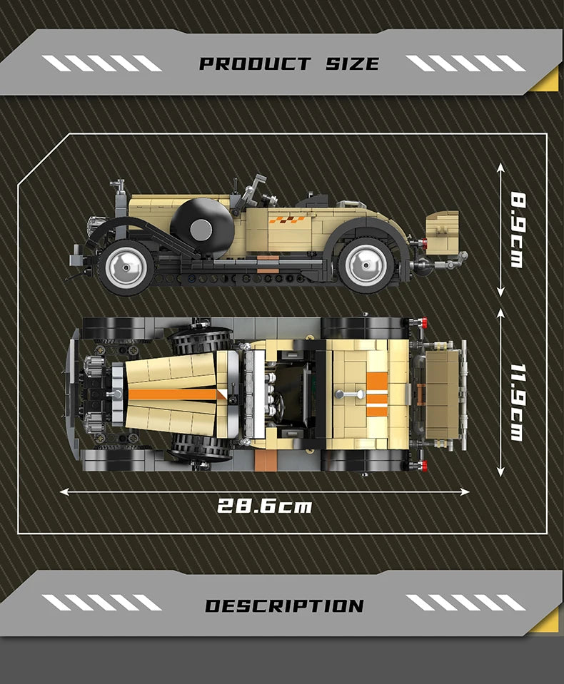 Retro Car Building Set