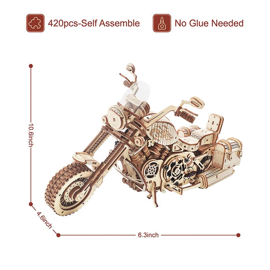 Vintage Motorcycle Puzzle Kit